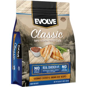 Evolve Classic Deboned Chicken & Brown Rice Recipe Dry Cat Food, 3-lb bag