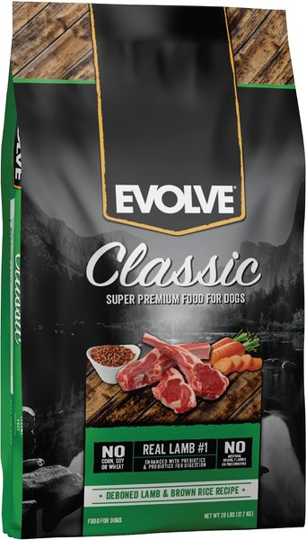 Evolve Deboned Lamb & Brown Rice Recipe Dry Dog Food, 28-lb bag slide 1 of 7