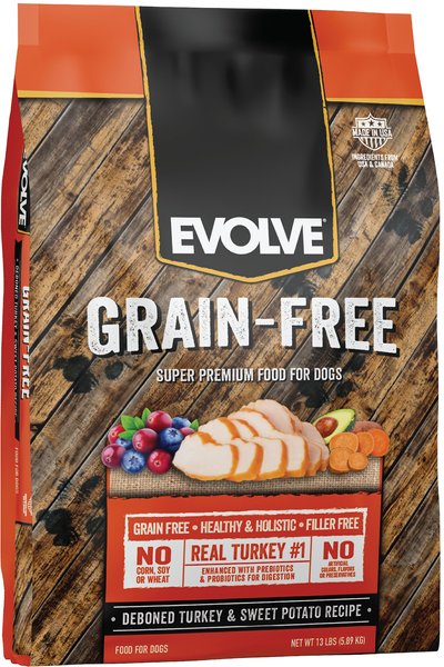 Evolve Deboned Grain-Free Turkey & Sweet Potato Recipe Dry Dog Food, 13-lb bag slide 1 of 8