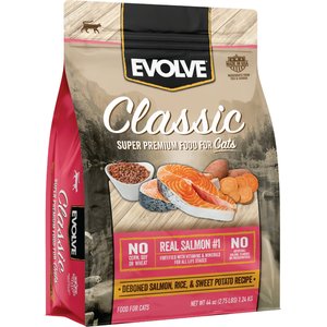 Evolve Classic Deboned Salmon, Rice & Sweet Potato Formula Dry Cat Food, 2.75-lb bag
