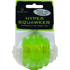Hyper Pet Hyper Squawkers Dog Chew Toy, Ball