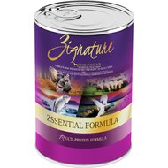 Zignature Zssential Multi-Protein Formula Grain-Free Canned Dog Food, 13-oz, case of 12