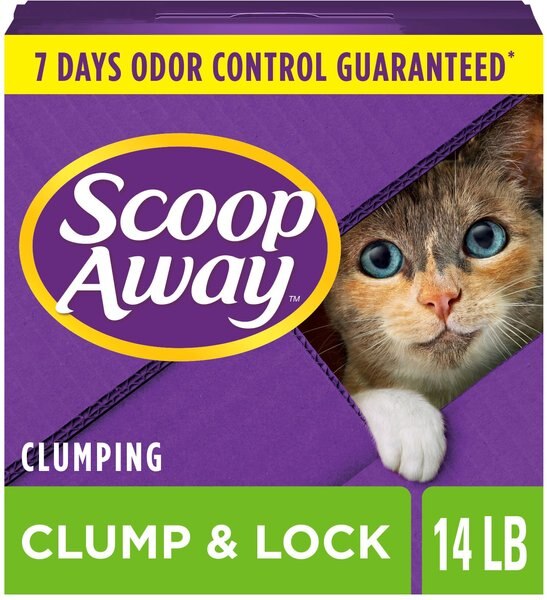 Scoop Away Clump & Lock Scented Clumping Clay Cat Litter, 14-lb box slide 1 of 7