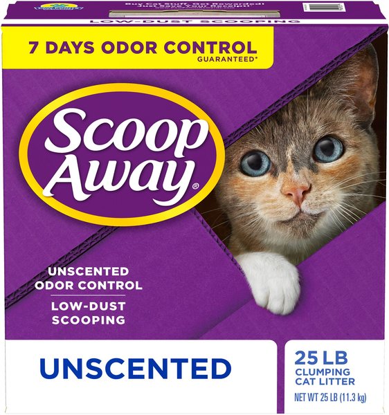 Scoop Away Unscented Clumping Clay Cat Litter, 25-lb box slide 1 of 7
