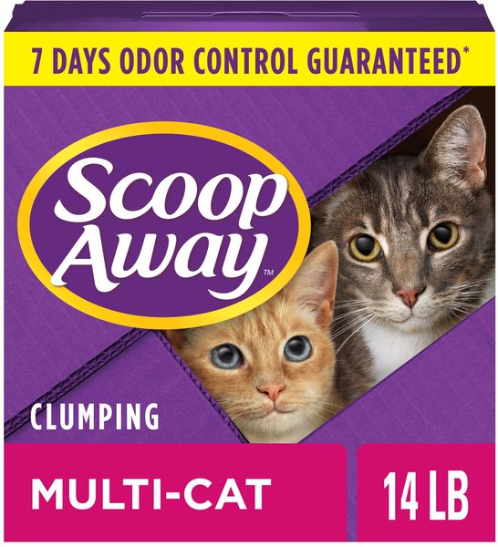 Scoop Away Multi-Cat Meadow Fresh Scented Clumping Clay Cat Litter, 14-lb box slide 1 of 7