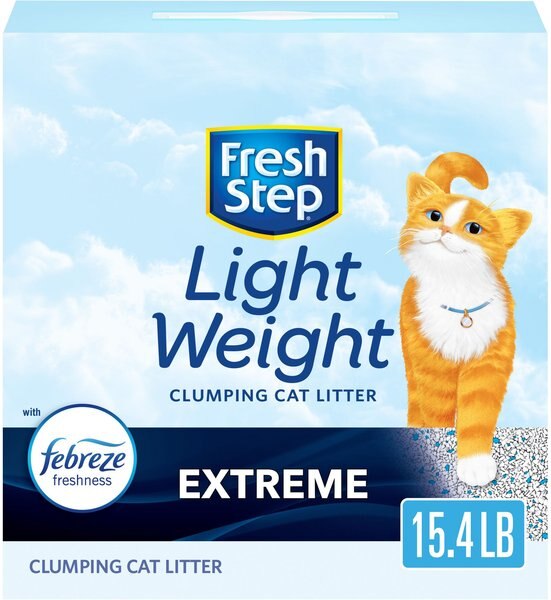 Fresh Step Lightweight Febreze Scented Clumping Clay Cat Litter, 15.4-lb box slide 1 of 10