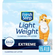 Fresh Step Lightweight Febreze Scented Clumping Clay Cat Litter, 15.4-lb box