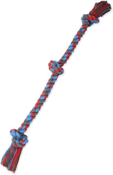 Mammoth Cottonblend 3 Knot Dog Rope Toy, Color Varies, X-Large slide 1 of 4