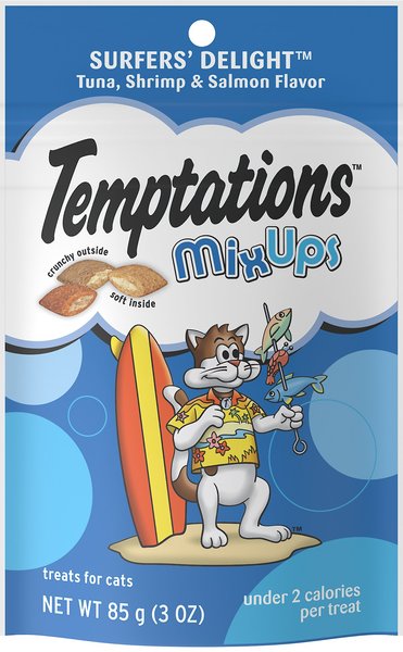 Temptations Mixups Surfers' Delight Cat Treats, 3-oz bag slide 1 of 9