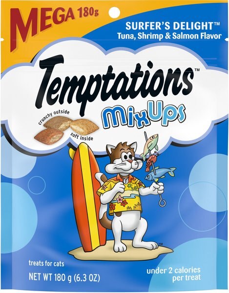Temptations Mixups Surfers' Delight Cat Treats, 6.3-oz bag slide 1 of 9