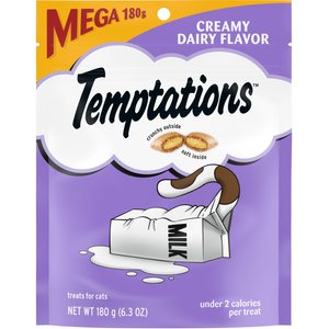 Temptations Creamy Dairy Flavor Cat Treats, 6.3-oz bag