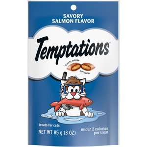 Temptations Savory Salmon Flavor Cat Treats, 3-oz bag