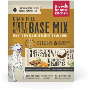 The Honest Kitchen Veggie, Nut & Seed Grain-Free Dehydrated Dog Food Base Mix, 7-lb box
