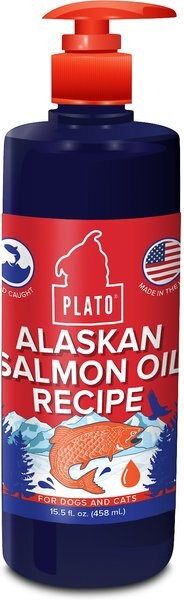 Plato Wild Alaskan Salmon Oil Dog & Cat Supplement, 15.5-oz bottle slide 1 of 5