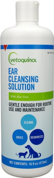 Vetoquinol Ear Cleaning Solution for Dogs & Cats, 16-oz bottle slide 1 of 6