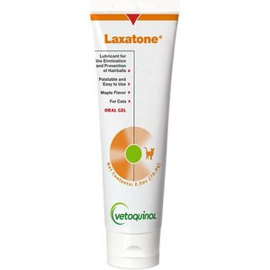 Vetoquinol Laxatone Gel Hairball Control Supplement for Cats, 2.5-oz tube