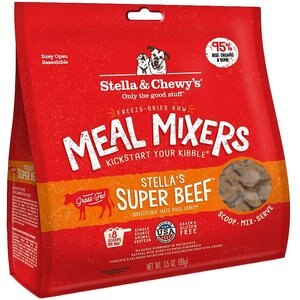 Stella & Chewy's Stella's Super Beef Meal Mixers Freeze-Dried Raw Dog Food Topper, 3.5-oz bag