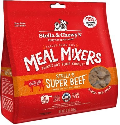 Stella & Chewy's Stella's Super Beef Meal Mixers Freeze-Dried Raw Dog Food Topper, slide 1 of 1