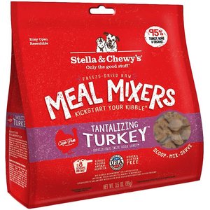 Stella & Chewy's Tantalizing Turkey Meal Mixers Freeze-Dried Raw Dog Food Topper, 3.5-oz bag