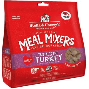 Stella & Chewy's Tantalizing Turkey Meal Mixers Freeze-Dried Raw Dog Food Topper, 8-oz bag
