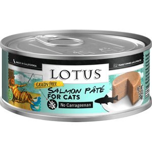 Lotus Salmon Pate Grain-Free Canned Cat Food, 5.5-oz, case of 24