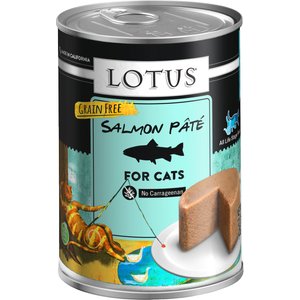 Lotus Salmon Pate Grain-Free Canned Cat Food, 12.5-oz, case of 12