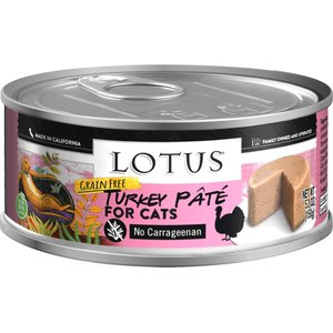 Lotus Turkey Pate Grain-Free Canned Cat Food, 5.5-oz, case of 24