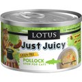 Lotus Just Juicy Pollock Stew Grain-Free Canned Cat Food, 2.5-oz, case of 24