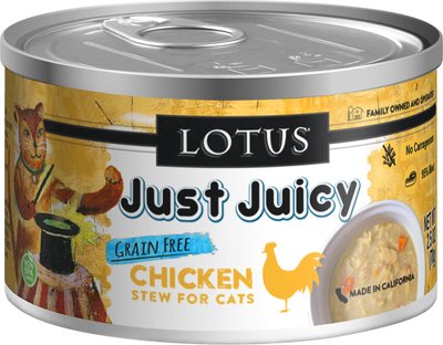 Lotus Just Juicy Chicken Stew Grain-Free Canned Cat Food, slide 1 of 1