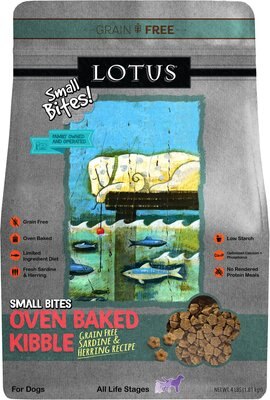 Lotus Oven-Baked Small Bites Grain-Free Sardine & Herring Recipe Dry Dog Food, slide 1 of 1