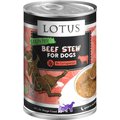 Lotus Wholesome Beef & Asparagus Stew Grain-Free Canned Dog Food, 12.5-oz, case of 12