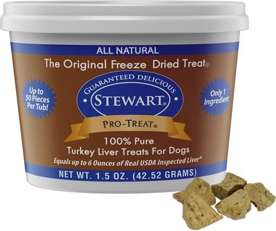 Stewart Pro-Treat Turkey Liver Freeze-Dried Raw Dog Treats, slide 1 of 1