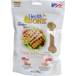 Omega Paw Health Bone Chicken Chew Bones for Dogs, Small