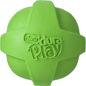 Hartz Dura Play Ball Squeaky Latex Dog Toy, Color Varies, Large