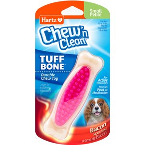 Hartz Chew 'n Clean Tuff Bone Tough Dog Chew Toy Toy, Color Varies, Small