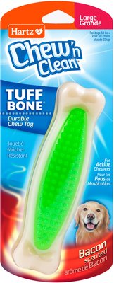 Hartz Chew 'n Clean Tuff Bone Tough Dog Chew Toy Toy, Color Varies, slide 1 of 1