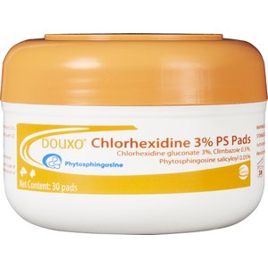 Douxo Chlorhexidine 3% PS Pads for Dogs & Cats, 30 count
