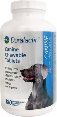 Duralactin Canine Chewable Vanilla Flavored Tablet Dog Supplement, slide 1 of 1