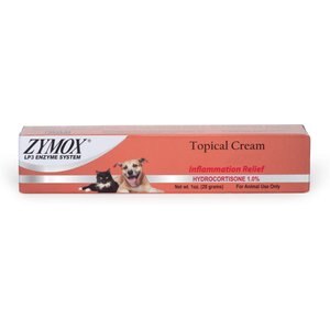 Zymox Topical Cream Inflammation Relief Hydrocortisone 1.0% for Dogs & Cats