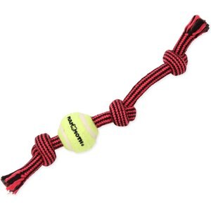 Mammoth Braided Tug with Tennis Ball for Dogs, Color Varies, Small