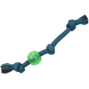 Mammoth Braided Tug with TPR Ball for Dogs, Color Varies, Large