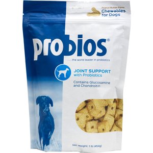 Probios Joint Support Peanut Butter Flavor Chewables Dog Supplement, 1-lb bag