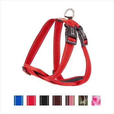 Red Large EzyDog Chest Plate Custom Fit Dog Harness