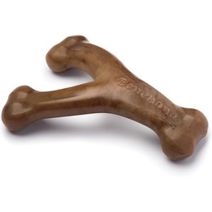 Benebone Bacon Flavor Wishbone Tough Dog Chew Toy, Small