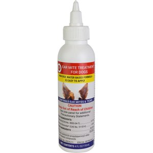 Miracle Care R-7M Medication for Ear Mites for Dogs & Cats, 4-oz bottle