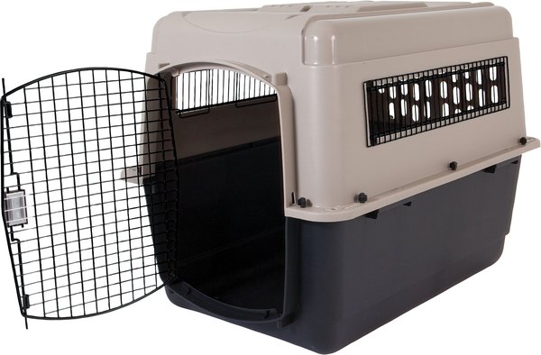 Petmate Ultra Vari Dog & Cat Kennel, Taupe/Black, 36-in slide 1 of 8