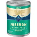 Blue Buffalo Freedom Adult Lamb Recipe Grain-Free Canned Dog Food, 12.5-oz, case of 12