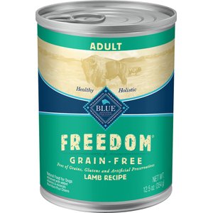 Blue Buffalo Freedom Adult Lamb Recipe Grain-Free Canned Dog Food, 12.5-oz, case of 12