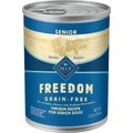 Blue Buffalo Freedom Senior Chicken Recipe Grain-Free Canned Dog Food, 12.5-oz, case of 12
