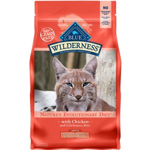 Blue Buffalo Wilderness Indoor Hairball & Weight Control Chicken Recipe Grain-Free Dry Cat Food, 5-lb bag